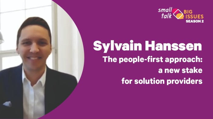 The people-first approach: a new stake for solution providers - Sylvain Hanssen
